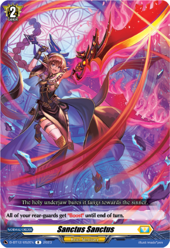 (052) Cardfight Vanguard Evenfall Onslaught Single: Sanctus Sanctus [D-Format] (V.1 - Rare)  Rare