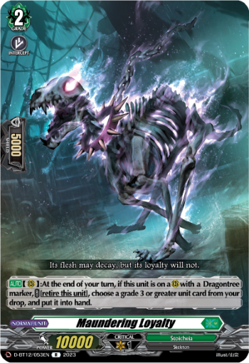 (053) Cardfight Vanguard Evenfall Onslaught Single: Maundering Loyalty [D-Format] (V.1 - Rare)  Rare