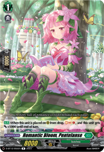 (055) Cardfight Vanguard Evenfall Onslaught Single: Romantic Bloom, Pentelanse [D-Format] (V.1 - Rare)  Rare