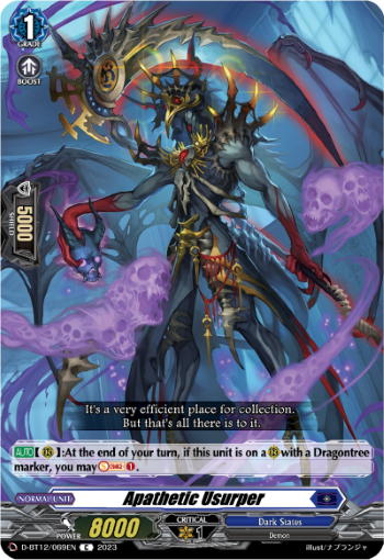 (069) Cardfight Vanguard Evenfall Onslaught Single: Apathetic Usurper [D-Format]  Common