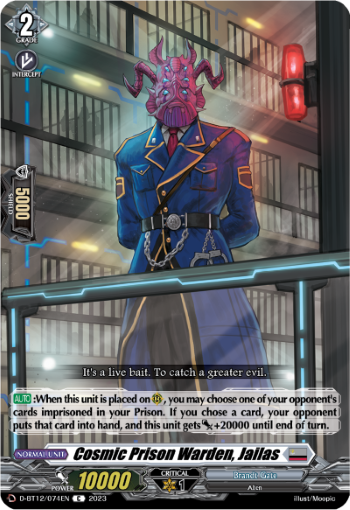 (074) Cardfight Vanguard Evenfall Onslaught Single: Cosmic Prison Warden, Jailas [D-Format]  Common