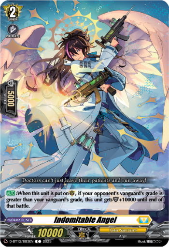 (083) Cardfight Vanguard Evenfall Onslaught Single: Indomitable Angel [D-Format]  Common