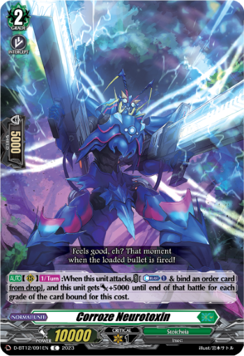 (091) Cardfight Vanguard Evenfall Onslaught Single: Corroze Neurotoxin [D-Format]  Common
