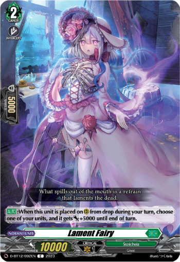 (092) Cardfight Vanguard Evenfall Onslaught Single: Lament Fairy [D-Format]  Common