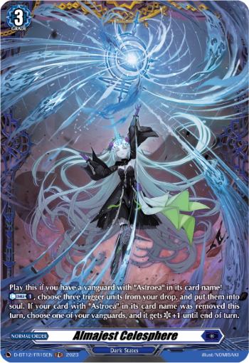 (FR15) Cardfight Vanguard Evenfall Onslaught Single: Almajest Celesphere [D-Format] (V.2 - Frame Rare)  Frame Rare
