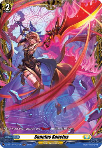 (FR31) Cardfight Vanguard Evenfall Onslaught Single: Sanctus Sanctus [D-Format] (V.2 - Frame Rare)  Frame Rare