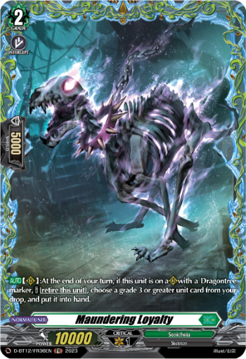 (FR36) Cardfight Vanguard Evenfall Onslaught Single: Maundering Loyalty [D-Format] (V.2 - Frame Rare)  Frame Rare