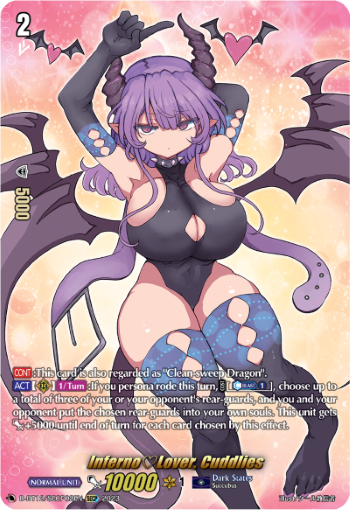 (SECP02) Cardfight Vanguard Evenfall Onslaught Single: Inferno Lover, Cuddlies [D-Format]  Feature Rare