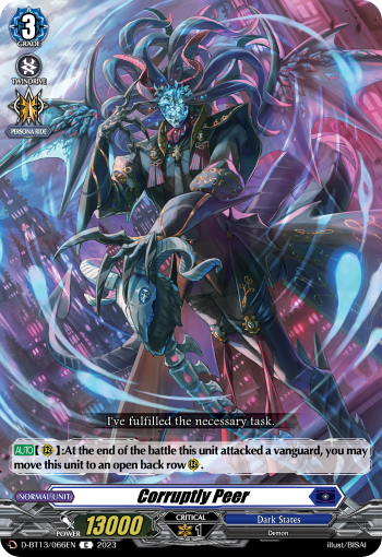 (066) Cardfight Vanguard Flight of Chakrabarthi Single: Corruptly Peer [D-Format]  Common
