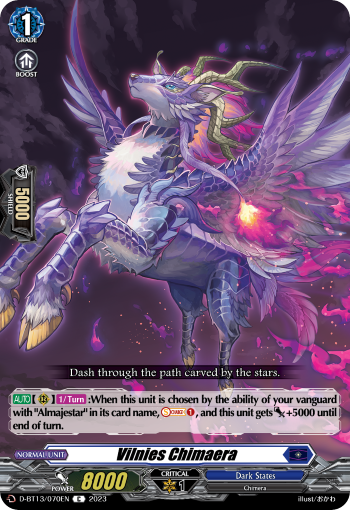 (070) Cardfight Vanguard Flight of Chakrabarthi Single: Vilnies Chimaera [D-Format]  Common