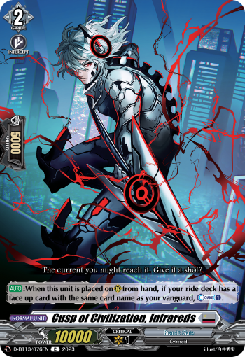 (076) Cardfight Vanguard Flight of Chakrabarthi Single: Cusp of Civilization, Infrareds [D-Format]  Common