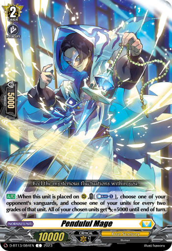 (084) Cardfight Vanguard Flight of Chakrabarthi Single: Pendulul Mage [D-Format]  Common