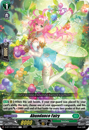 (094) Cardfight Vanguard Flight of Chakrabarthi Single: Abundance Fairy [D-Format]  Common