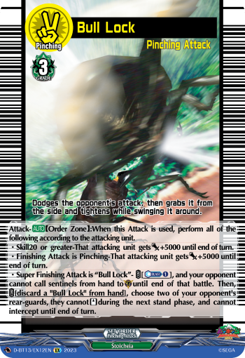 (EX12) Cardfight Vanguard Flight of Chakrabarthi Single: Bull Lock [D-Format]  Special EX