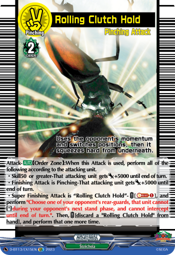 (EX15) Cardfight Vanguard Flight of Chakrabarthi Single: Rolling Clutch Hold [D-Format]  Special EX