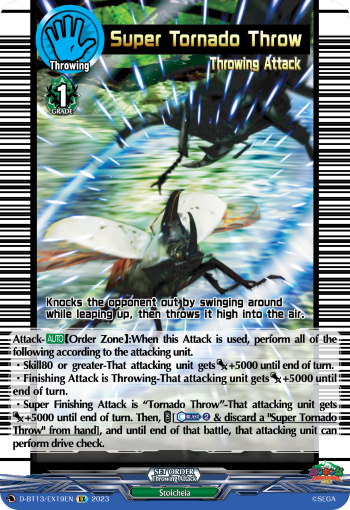 (EX19) Cardfight Vanguard Flight of Chakrabarthi Single: Super Tornado Throw [D-Format]  Special EX