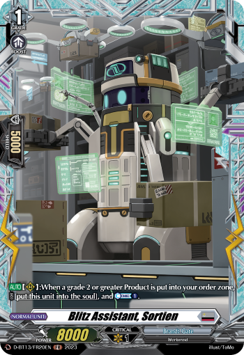 (FR20) Cardfight Vanguard Flight of Chakrabarthi Single: Blitz Assistant, Sortien [D-Format] (V.2 - Frame Rare)  Frame Rare