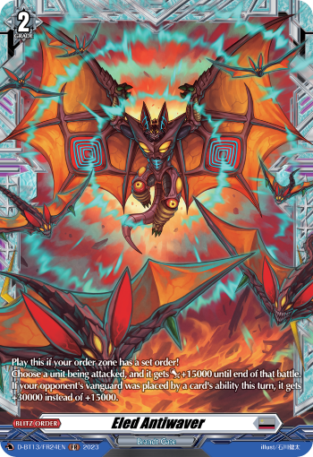 (FR24) Cardfight Vanguard Flight of Chakrabarthi Single: Eled Antiwaver [D-Format] (V.2 - Frame Rare)  Frame Rare