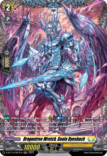 (FR27) Cardfight Vanguard Flight of Chakrabarthi Single: Dragontree Wretch, Geala Dyeshach [D-Format] (V.2 - Frame Rare)  Frame Rare