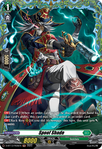 (FR35) Cardfight Vanguard Flight of Chakrabarthi Single: Spoof Shade [D-Format] (V.2 - Frame Rare)  Frame Rare