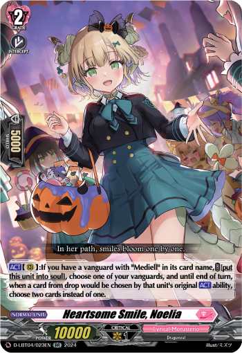 (023) Cardfight Vanguard Lyrical Monasterio: Trick or Trick! Single: Heartsome Smile, Noelia [D-Format] (V.1 - Double Rare)  Double Rare