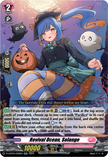 (030) Cardfight Vanguard Lyrical Monasterio: Trick or Trick! Single: Revival Ocean, Solange [D-Format] (V.1 - Double Rare)  Double Rare