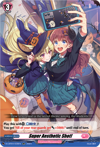 (036) Cardfight Vanguard Lyrical Monasterio: Trick or Trick! Single: Super Aesthetic Shot! [D-Format] (V.1 - Double Rare)  Double Rare