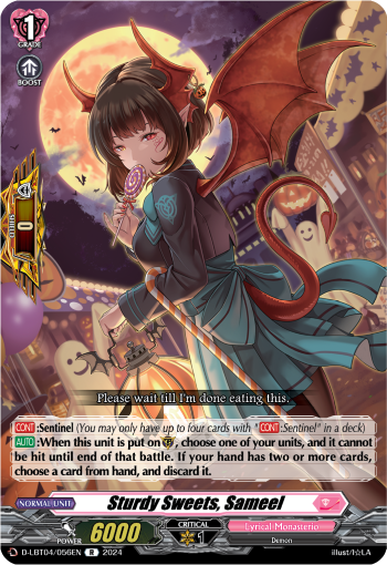 (056) Cardfight Vanguard Lyrical Monasterio: Trick or Trick! Single: Sturdy Sweets, Sameel [D-Format] (V.1 - Rare)  Rare