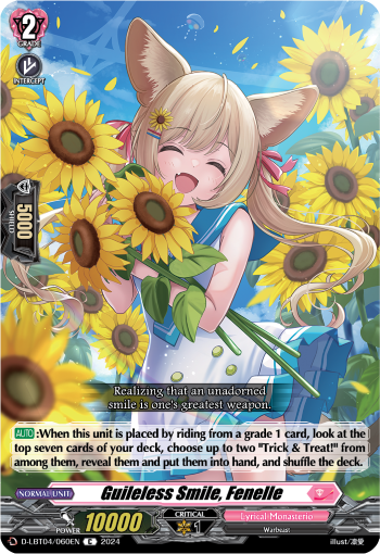 (060) Cardfight Vanguard Lyrical Monasterio: Trick or Trick! Single: Guileless Smile, Fenelle [D-Format]  Common