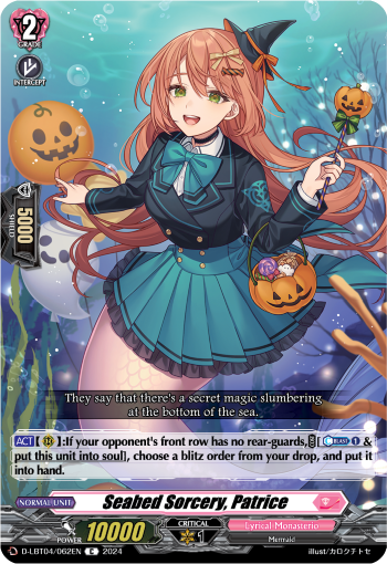(062) Cardfight Vanguard Lyrical Monasterio: Trick or Trick! Single: Seabed Sorcery, Patrice [D-Format]  Common