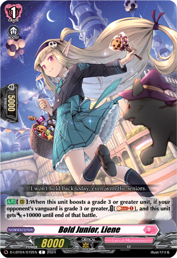 (072) Cardfight Vanguard Lyrical Monasterio: Trick or Trick! Single: Bold Junior, Liene [D-Format]  Common