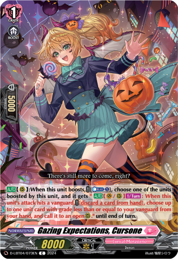(073) Cardfight Vanguard Lyrical Monasterio: Trick or Trick! Single: Gazing Expectations, Cursone [D-Format]  Common