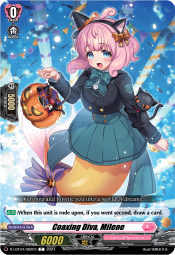 (082) Cardfight Vanguard Lyrical Monasterio: Trick or Trick! Single: Coaxing Diva, Milene [D-Format]  Common