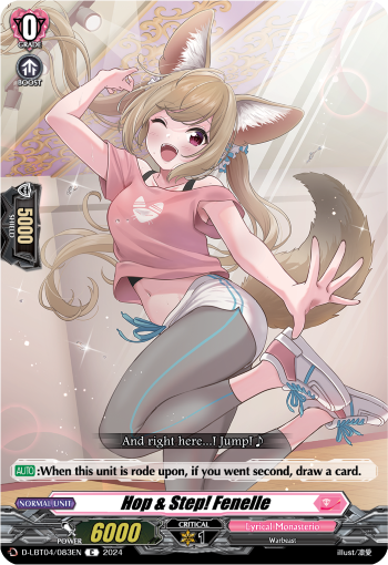 (083) Cardfight Vanguard Lyrical Monasterio: Trick or Trick! Single: Hop & Step! Fenelle [D-Format]  Common