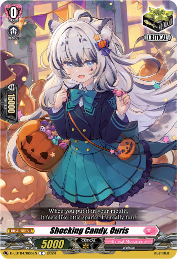 (086) Cardfight Vanguard Lyrical Monasterio: Trick or Trick! Single: Shocking Candy, Ouris [D-Format]  Common