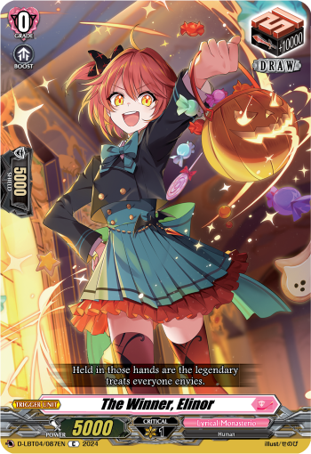 (087) Cardfight Vanguard Lyrical Monasterio: Trick or Trick! Single: The Winner, Elinor [D-Format]  Common