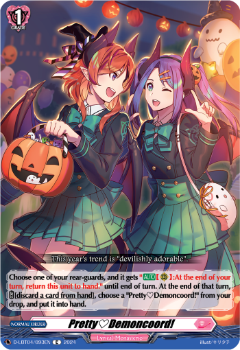 (093) Cardfight Vanguard Lyrical Monasterio: Trick or Trick! Single: PrettyDemoncoord! [D-Format]  Common