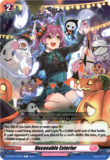 (094) Cardfight Vanguard Lyrical Monasterio: Trick or Trick! Single: Unseeable Exterior [D-Format]  Common