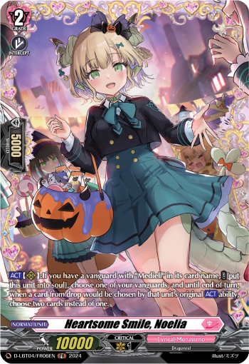 (FR06) Cardfight Vanguard Lyrical Monasterio: Trick or Trick! Single: Heartsome Smile, Noelia [D-Format] (V.2 - Frame Rare)  Frame Rare