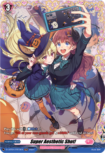 (FR19) Cardfight Vanguard Lyrical Monasterio: Trick or Trick! Single: Super Aesthetic Shot! [D-Format] (V.2 - Frame Rare)  Frame Rare