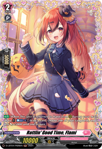 (FR26) Cardfight Vanguard Lyrical Monasterio: Trick or Trick! Single: Rattlin' Good Time, Flami [D-Format] (V.2 - Frame Rare)  Frame Rare