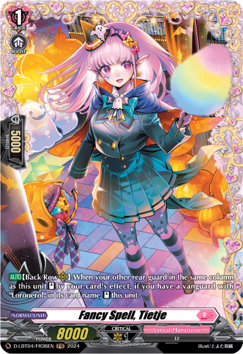 (FR36) Cardfight Vanguard Lyrical Monasterio: Trick or Trick! Single: Fancy Spell, Tietje [D-Format] (V.2 - Frame Rare)  Frame Rare