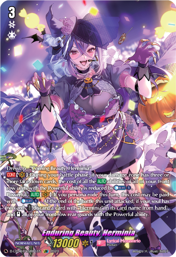 (LSR01) Cardfight Vanguard Lyrical Monasterio: Trick or Trick! Single: Enduring Beauty, Herminia [D-Format] (V.3 - Secret Rare)  Secret Rare