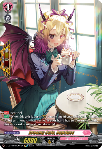 (WO01) Cardfight Vanguard Lyrical Monasterio: Trick or Trick! Single: Dreamy Cafe, Reptlass [D-Format]  Feature Rare