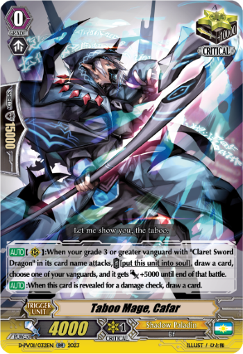 (032) Cardfight Vanguard History Collection Single: Taboo Mage, Cafar [P-Format]  Double Rare