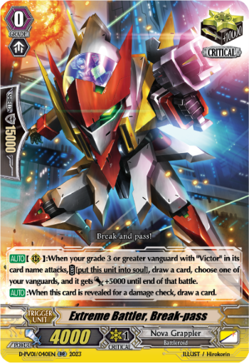 (040) Cardfight Vanguard History Collection Single: Extreme Battler, Break-pass [P-Format]  Double Rare