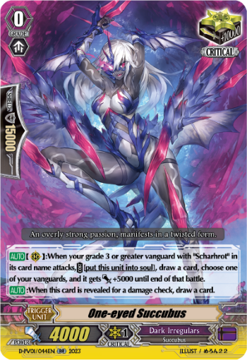 (044) Cardfight Vanguard History Collection Single: One-eyed Succubus [P-Format]  Double Rare