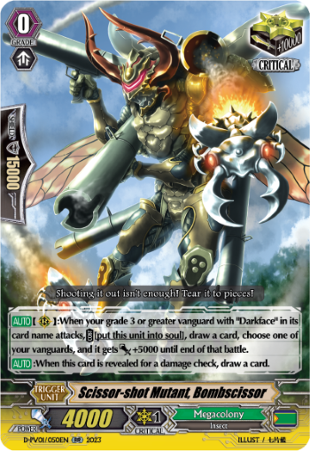 (050) Cardfight Vanguard History Collection Single: Scissor-shot Mutant, Bombscissor [P-Format]  Double Rare