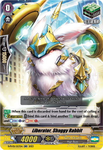(057) Cardfight Vanguard History Collection Single: Liberator, Shaggy Rabbit [P-Format]  Double Rare