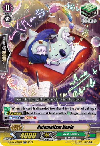(075) Cardfight Vanguard History Collection Single: Automatism Koala [P-Format]  Double Rare